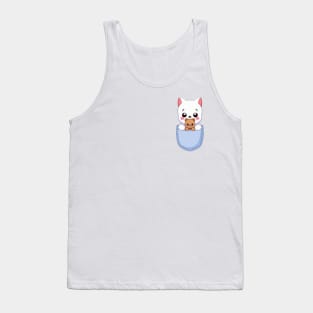 Cat and Teddy Bear Tank Top